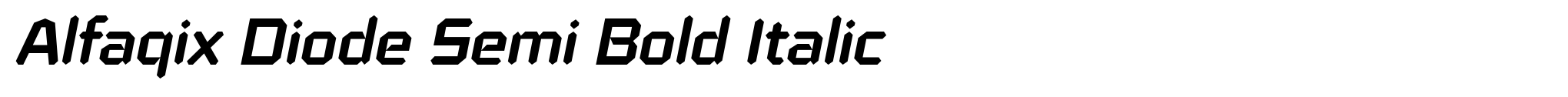 Alfaqix Diode Semi Bold Italic image